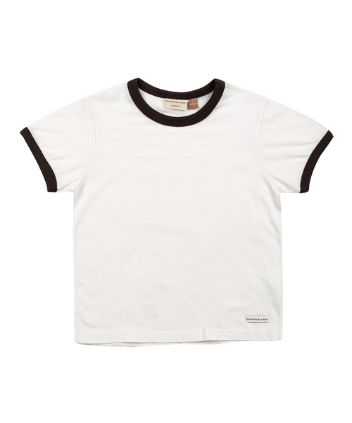 BEACHESAND CREAM KIDS(ビーチスアンドクリームキッズ)の「ビーチスリンガーティーシャツ-ブラウン(Tシャツ/カットソー・レディース・ブラウン・LARGE/MEDIUM/SMALL)」の1枚目の写真