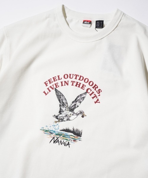 NANGA(ナンガ)の「NANGA / ナンガ ECO HYBRID DUCK VINTAGE TEE エコハイブリッド ダックヴィンテージ Tシャツ(Tシャツ/カットソー・メンズ・ブラック/ホワイト・MEDIUM/SMALL/LARGE)」の9枚目の写真