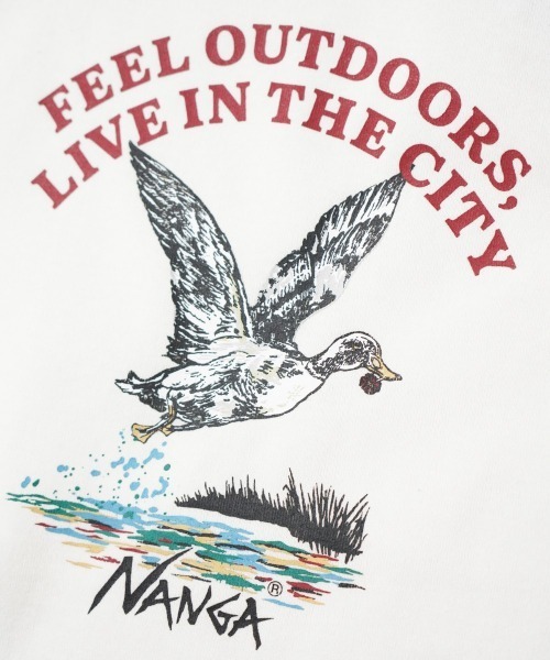 NANGA(ナンガ)の「NANGA / ナンガ ECO HYBRID DUCK VINTAGE TEE エコハイブリッド ダックヴィンテージ Tシャツ(Tシャツ/カットソー・メンズ・ブラック/ホワイト・MEDIUM/SMALL/LARGE)」の10枚目の写真