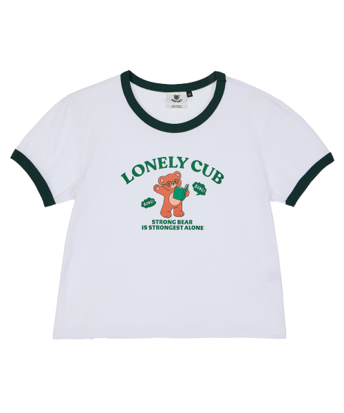 DYSFUNCT(ディスファンクト)の「LONELY CUB RINGER T-SHIRT(GREEN)(Tシャツ/カットソー・レディース・その他・SMALL/MEDIUM)」の4枚目の写真