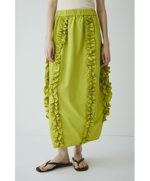 HeRIN.CYE(ヘリンドットサイ)の「Frill cocoon skirt / フリルコクーンスカート(スカート・レディース・グレー/ブラック/ライム・FREE)」の3枚目の写真