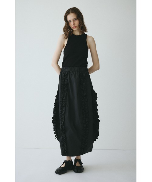 HeRIN.CYE(ヘリンドットサイ)の「Frill cocoon skirt / フリルコクーンスカート(スカート・レディース・グレー/ブラック/ライム・FREE)」の13枚目の写真