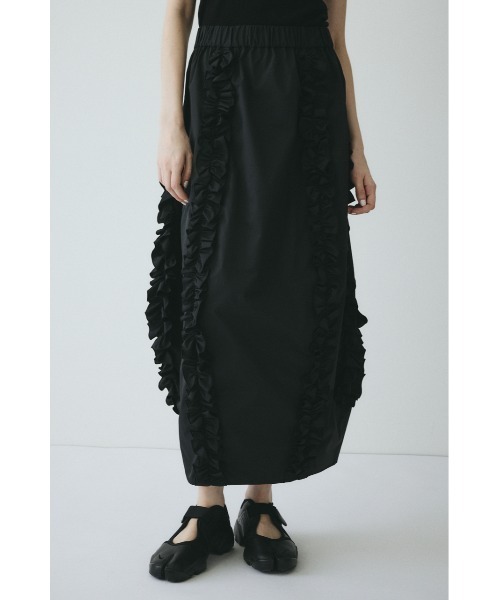 HeRIN.CYE(ヘリンドットサイ)の「Frill cocoon skirt / フリルコクーンスカート(スカート・レディース・グレー/ブラック/ライム・FREE)」の12枚目の写真