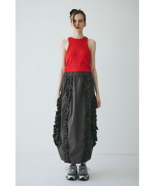 HeRIN.CYE(ヘリンドットサイ)の「Frill cocoon skirt / フリルコクーンスカート(スカート・レディース・グレー/ブラック/ライム・FREE)」の17枚目の写真