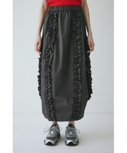 HeRIN.CYE(ヘリンドットサイ)の「Frill cocoon skirt / フリルコクーンスカート(スカート・レディース・グレー/ブラック/ライム・FREE)」の16枚目の写真