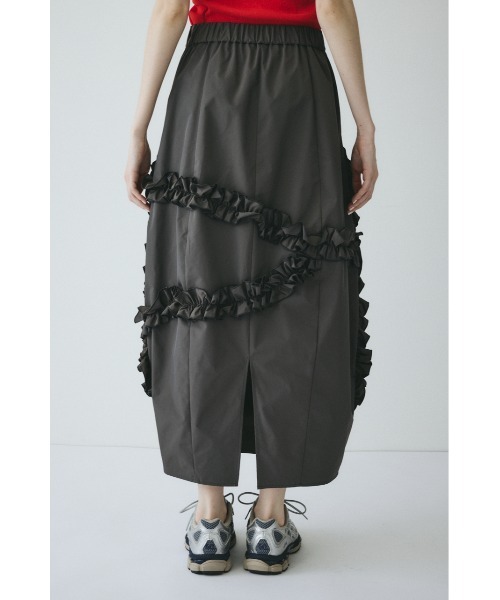 HeRIN.CYE(ヘリンドットサイ)の「Frill cocoon skirt / フリルコクーンスカート(スカート・レディース・グレー/ブラック/ライム・FREE)」の19枚目の写真