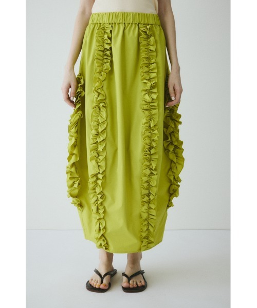 HeRIN.CYE(ヘリンドットサイ)の「Frill cocoon skirt / フリルコクーンスカート(スカート・レディース・グレー/ブラック/ライム・FREE)」の20枚目の写真