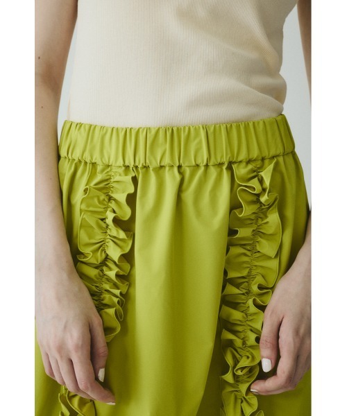 HeRIN.CYE(ヘリンドットサイ)の「Frill cocoon skirt / フリルコクーンスカート(スカート・レディース・グレー/ブラック/ライム・FREE)」の4枚目の写真