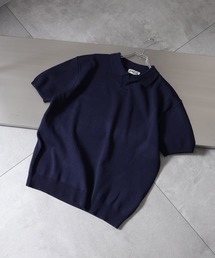 Art re A select（アトリエセレクト）の「【MADE IN KOREA】バウンスサマーニット半袖スキッパーポロシャツ（ポロシャツ）」