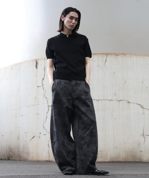 Art re A select(アトリエセレクト)の「【MADE IN KOREA】バウンスサマーニット半袖スキッパーポロシャツ(ポロシャツ・メンズ・ブラウン/ブラック/ネイビー/ベージュ・L/M)」の13枚目の写真