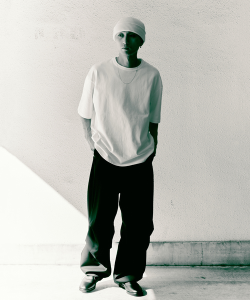 WISM(ウィズム)の「WISM ORIGINAL PRODUCT BASIC TEE(Tシャツ/カットソー・メンズ・ホワイト/ブラック・LARGE/MEDIUM)」の13枚目の写真