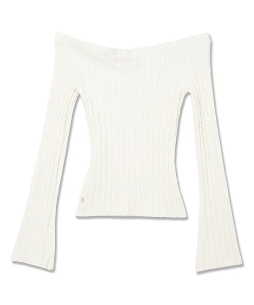 GUESS JEANS(ゲスジーンズ)の「GUESS JEANS Cable Sweater ニット セーター(ニット/セーター・レディース・グレー/オフホワイト・LARGE/X-SMALL/MEDIUM/SMALL)」の13枚目の写真