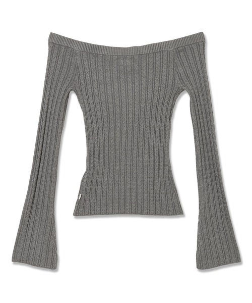 GUESS JEANS(ゲスジーンズ)の「GUESS JEANS Cable Sweater ニット セーター(ニット/セーター・レディース・グレー/オフホワイト・LARGE/X-SMALL/MEDIUM/SMALL)」の10枚目の写真