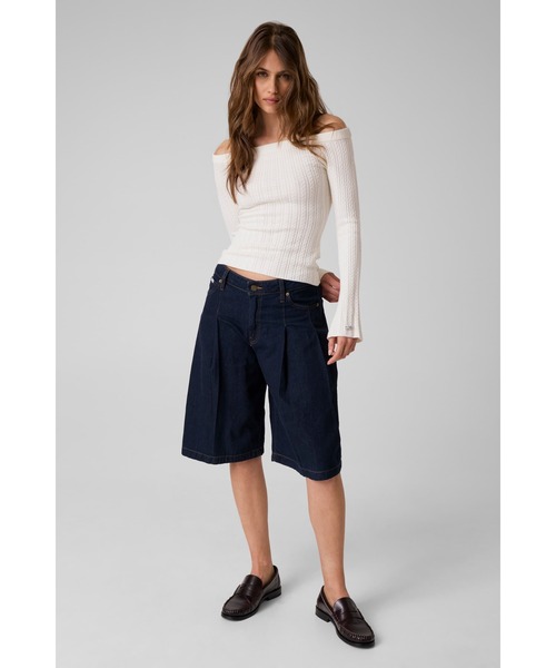 GUESS JEANS(ゲスジーンズ)の「GUESS JEANS Cable Sweater ニット セーター(ニット/セーター・レディース・グレー/オフホワイト・LARGE/X-SMALL/MEDIUM/SMALL)」の6枚目の写真