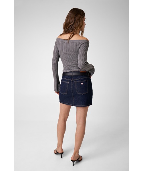GUESS JEANS(ゲスジーンズ)の「GUESS JEANS Cable Sweater ニット セーター(ニット/セーター・レディース・グレー/オフホワイト・LARGE/X-SMALL/MEDIUM/SMALL)」の9枚目の写真