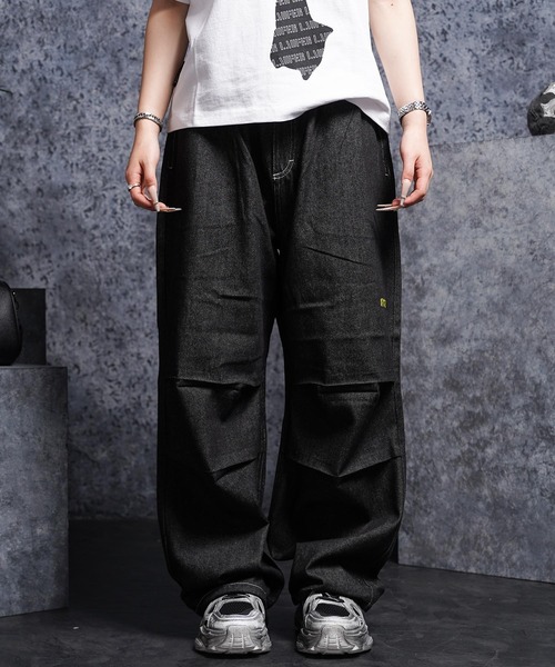 MEMORY】オバケ デニムワイドパンツ / Ghost Denim Wide-Leg Pants