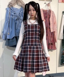 BRICK CHECK ジャンパースカート