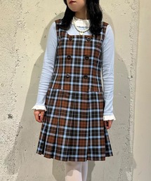 BRICK CHECK ジャンパースカート