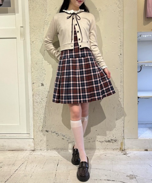MILK(ミルク)の「BRICK CHECK ジャンパースカート(ジャンパースカート・レディース・B/A・FREE)」の8枚目の写真