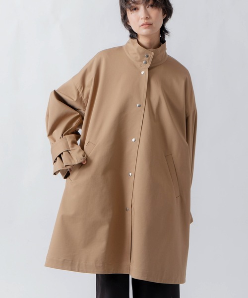 WHYTO.(ホワイト)の「「WHYTO. / ホワイト」standcollar tent coat(その他アウター・レディース・ベージュ/ブラウン/ブラック・36/38)」の1枚目の写真