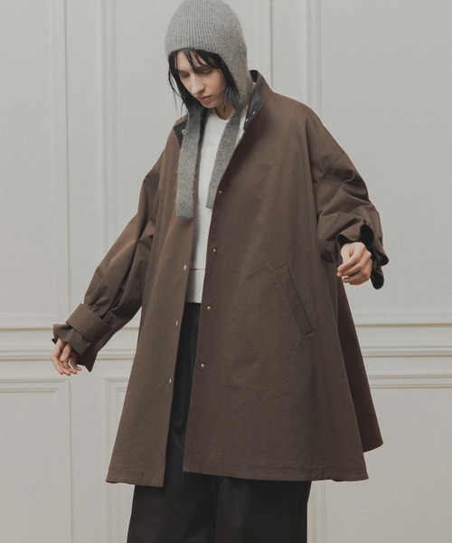 WHYTO.(ホワイト)の「「WHYTO. / ホワイト」standcollar tent coat(その他アウター・レディース・ベージュ/ブラウン/ブラック・36/38)」の3枚目の写真