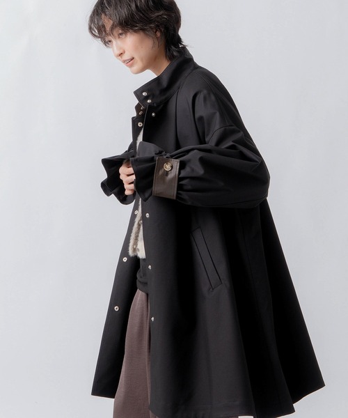 WHYTO.(ホワイト)の「「WHYTO. / ホワイト」standcollar tent coat(その他アウター・レディース・ベージュ/ブラウン/ブラック・36/38)」の2枚目の写真