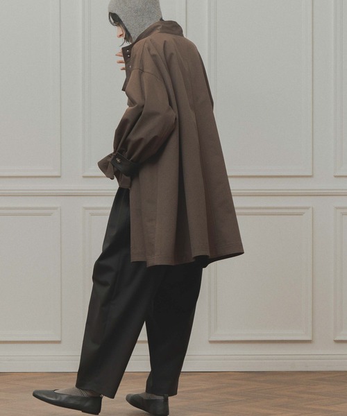 WHYTO.(ホワイト)の「「WHYTO. / ホワイト」standcollar tent coat(その他アウター・レディース・ベージュ/ブラウン/ブラック・36/38)」の6枚目の写真