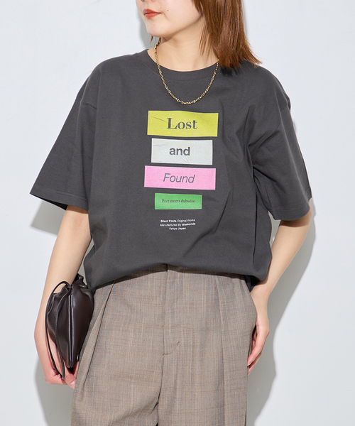 POET MEETS DUBWISE(ポエットミーツダブワイズ)の「《追加》POETMEETS DUBWISE LOST AND FOUND Tシャツ(Tシャツ/カットソー・レディース・ブラック・FREE)」の1枚目の写真