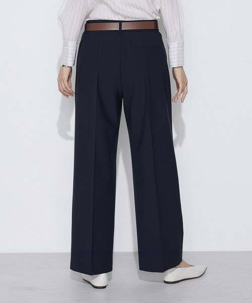 COMME CA(コムサ)の「〔 TALLサイズ 〕 【セットアップ対応】T/W2WAYストレッチ ストレートパンツ(その他パンツ・レディース・ネイビー/ブラウン・13号/15号)」の7枚目の写真