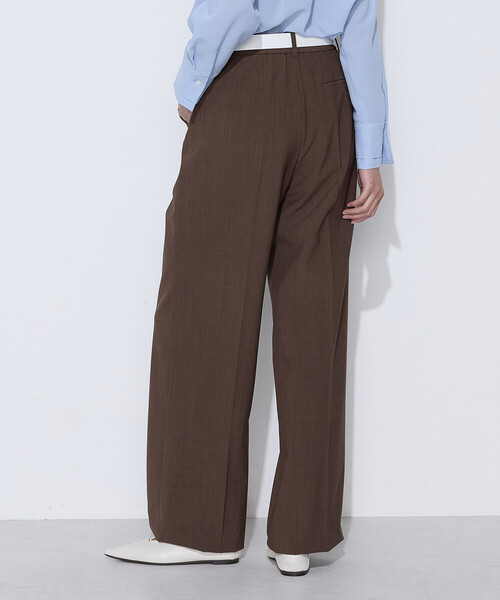 COMME CA(コムサ)の「〔 TALLサイズ 〕 【セットアップ対応】T/W2WAYストレッチ ストレートパンツ(その他パンツ・レディース・ネイビー/ブラウン・13号/15号)」の18枚目の写真
