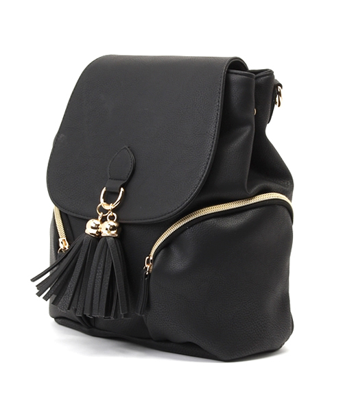 earth music&ecology(アースミュージックアンドエコロジー)の「【MORE5月号掲載】【2016Spring】2way合皮リュック(ショルダーバッグ・レディース・ホワイト/ブラック・FREE)」の3枚目の写真