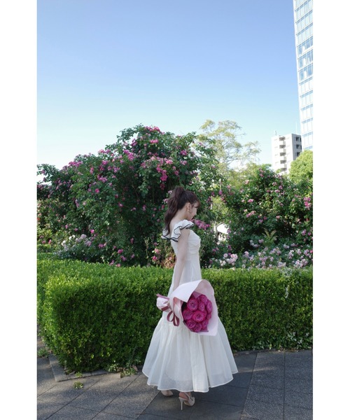 MISTREASS(ミストレアス)の「Sheer Gingham Tiered Dress(ワンピース・レディース・ブラック/グレー/アイボリー・FREE)」の13枚目の写真
