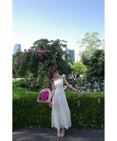 MISTREASS(ミストレアス)の「Sheer Gingham Tiered Dress(ワンピース・レディース・ブラック/グレー/アイボリー・FREE)」の21枚目の写真