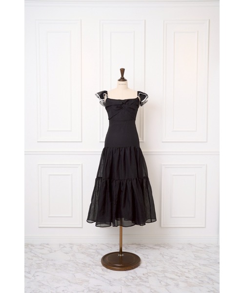 MISTREASS(ミストレアス)の「Sheer Gingham Tiered Dress(ワンピース・レディース・ブラック/グレー/アイボリー・FREE)」の16枚目の写真