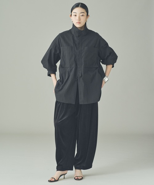 Curensology（カレンソロジー）の「Curensology(カレンソロジー)/ナイロンバイオシャツ（シャツ/ブラウス・レディース・カーキ/ブラック/ダークブラウン・FREE）」の20枚目の写真