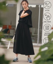 スタイルアップ ジャージーワンピース