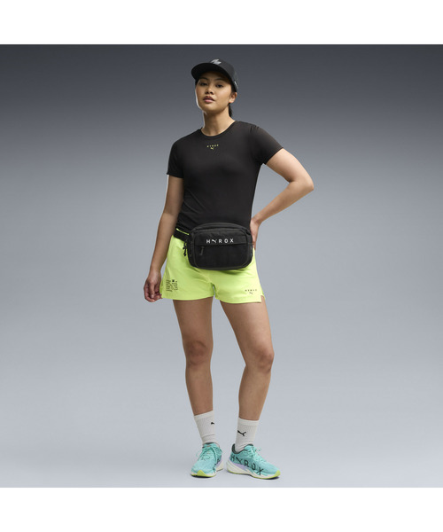 PUMA(プーマ)の「PUMA プーマ ウィメンズ トレーニング PUMA x HYROX ポリグラフィック 半袖 Tシ(Tシャツ/カットソー・レディース・ブラック/ラベンダー・SMALL/LARGE/MEDIUM/X-SMALL)」の4枚目の写真
