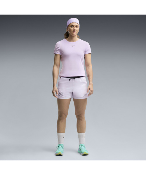 PUMA(プーマ)の「PUMA プーマ ウィメンズ トレーニング PUMA x HYROX ポリグラフィック 半袖 Tシ(Tシャツ/カットソー・レディース・ブラック/ラベンダー・SMALL/LARGE/MEDIUM/X-SMALL)」の13枚目の写真