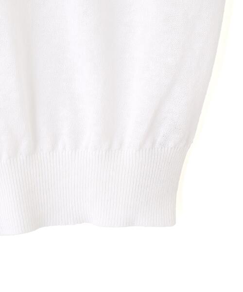 YLEVE（イレーヴ）の「YLEVE / COTTON LINEN KNIT ASYMMETRY PULLOVER（ニット/セーター・レディース・カーキ/ブラック/ホワイト・1）」の14枚目の写真