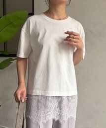 Jena espace merveilleux | 裾レースカットソー(Tシャツ/カットソー)