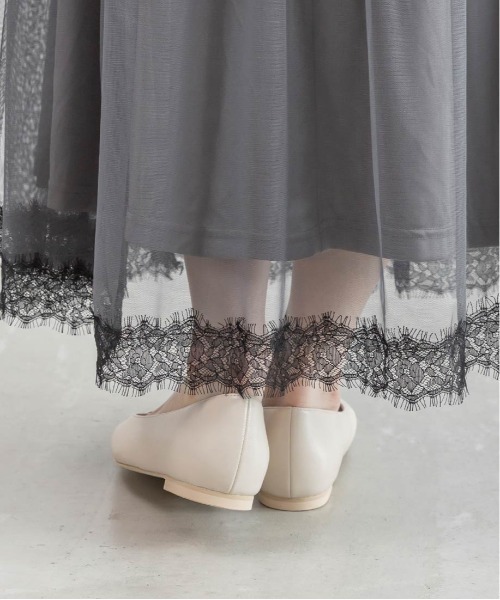 RANDA(ランダ)の「メタルパーツフラットパンプス(パンプス・レディース・レオパード/アイボリー/ブラック・24.5/24/23.5/23/22.5/25/25.5/22)」の7枚目の写真