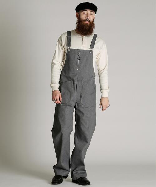 schott(ショット)の「Schott/ショット/TC OVERALL PANTS/ティーシー オーバーオール パンツ(サロペット/オーバーオール・メンズ・カーキ/グレー/ブラック・XL/M/L)」の4枚目の写真