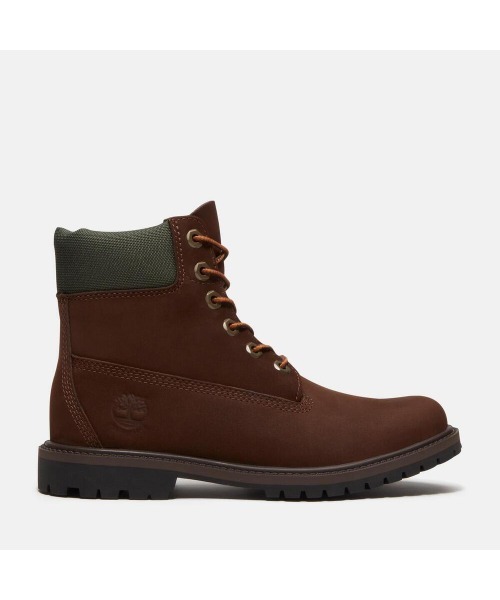 Timberland(ティンバーランド)の「プレミアム 6インチ ウォータープルーフ ブーツ レディース (防水)(ブーツ・レディース・ダークブラウン・24.5cm/24.0cm/23.5cm/23.0cm)」の1枚目の写真