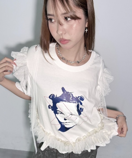 Y2K SYNAPSE FACTORY(ワイツーケー シナプスファクトリー)の「【SYNOVA】veryリメイクTシャツ(Tシャツ/カットソー・レディース・その他1/その他2/その他3/その他5/その他6/その他4・FREE)」の5枚目の写真