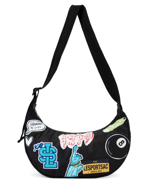 LeSportsac(レスポートサック)の「PW SMALL HOBO パッチワークブラックSMアジャストホーボー(ショルダーバッグ・レディース・ブラック・FREE)」の7枚目の写真