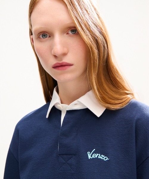 KENZO（ケンゾー）の「GOTSKENZOVARSITYLSPOLO（ポロシャツ・レディース・ブルー系その他・MEDIUM/X-SMALL/SMALL）」の2枚目の写真