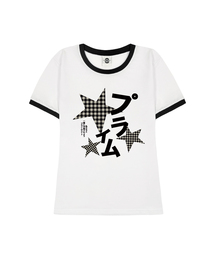 CHECK MILKY レディース スリムフィット リンガー 半袖Tシャツ 3 COLORS
