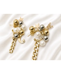 【Flower】ジャラジャラフープピアス(MA)