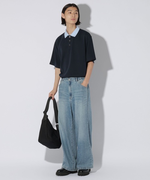 LAKOLE(ラコレ)の「シャツレイヤードポロ / 1051759(ポロシャツ・メンズ・ブラック/ブラウン/ネイビー・MEDIUM/LARGE)」の17枚目の写真