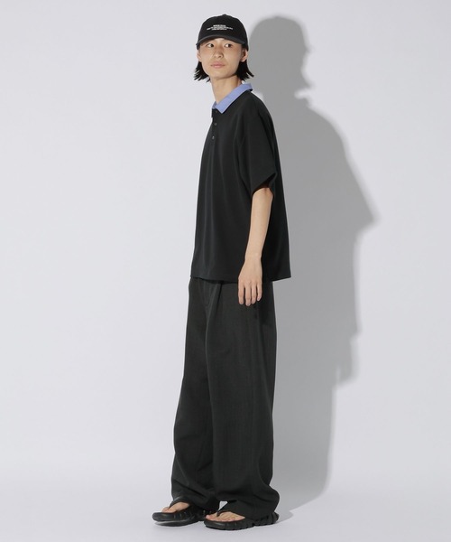 LAKOLE(ラコレ)の「シャツレイヤードポロ / 1051759(ポロシャツ・メンズ・ブラック/ブラウン/ネイビー・MEDIUM/LARGE)」の6枚目の写真
